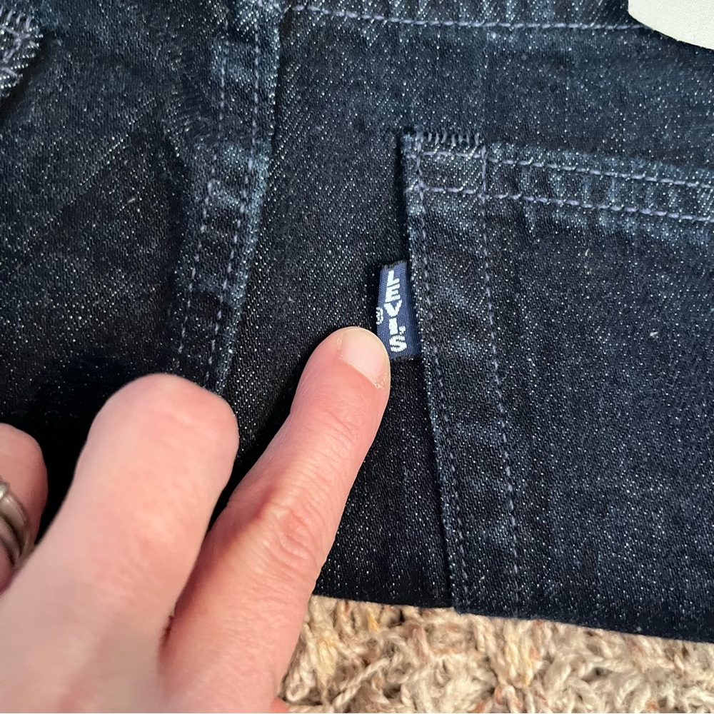 NWT LEVI’S Made & Crafted High-Rise Skirt in Sky Rinse Sz 30 Button Front - Picture 7 of 15